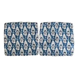 Thibaut Anna French Blue and White Pillow Covers- a Pair