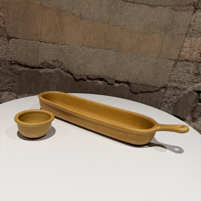 Ceramic French Bread Tray Baking Baker Crafted by Bennington Potters For Sale - Image 7 of 12