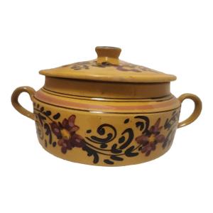 Vintage Alsace Arabesque French Lidded Pottery Lidded Tureen