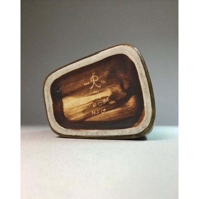 Brown Stoneware Vase by Gunnar Nylund for Rörstrand, 1950s For Sale - Image 9 of 10