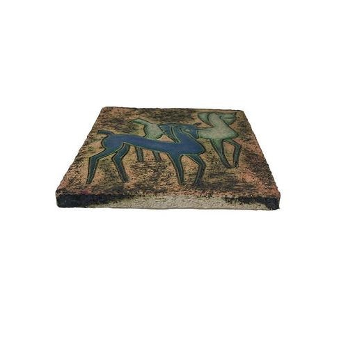 Dutch Earthenware Wall Tile attributed to Pieter Groeneveldt, Mid 20th Century For Sale - Image 6 of 7