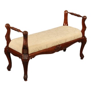 Pulaski Rococo Style Carved Window Bench For Sale
