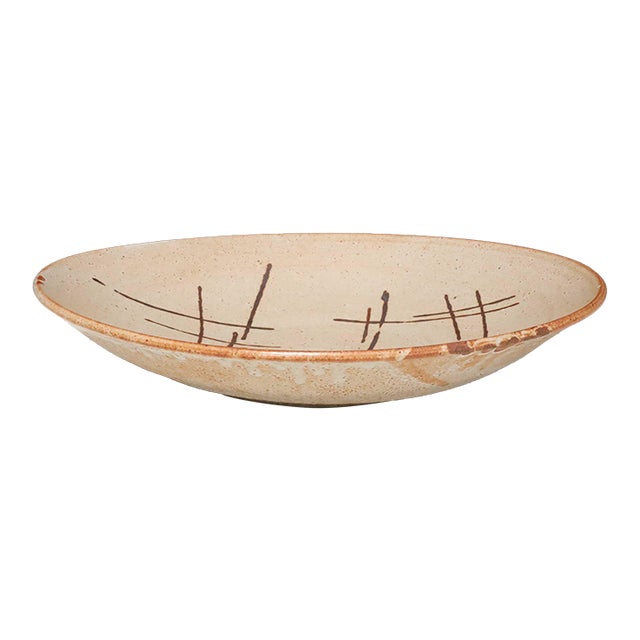 Mid 20th Century Mid-Century Modern Warren MacKenzie Monumental Ceramic Platter For Sale