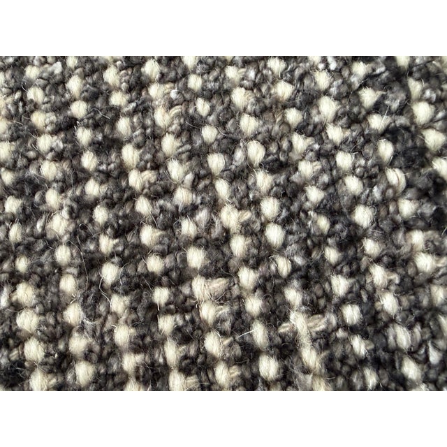 9ft X 12ft Contemporary Textured Wool Area Rug For Sale - Image 9 of 12