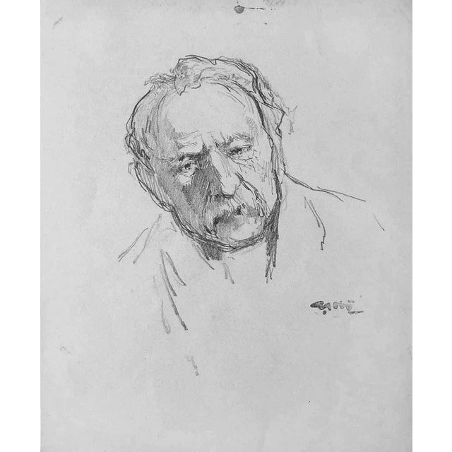 Portrait of Colette MacDonald is an original Drawing in Pencil realized by Georges Gobo in the Early 20th Century. Good...