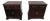 1980s Pair Henkel Harris Nightstands Bedside Tables Mahogany For Sale