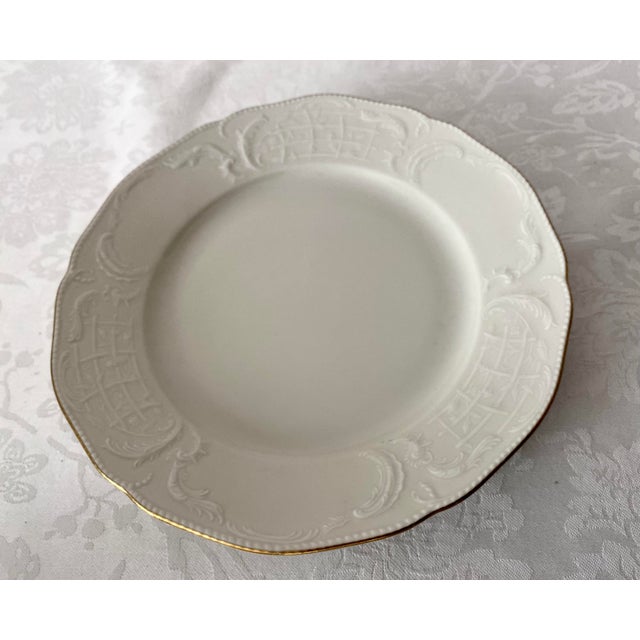Rosenthal Sanssouci Barbara Thin Gold Trim 8” Salad/Desert Pair of Plates Excellent Vintage Condition. For Sale - Image 11 of 17