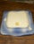 Ceramic 1880s Antique Victorian Staffordshire Flow Blue & Copper Luster Shell/Seaweed Square Plate For Sale - Image 7 of 7