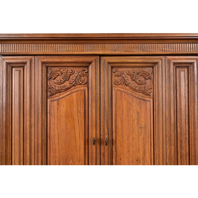 Henredon Style French Regency Louis XVI Walnut Gentleman's Chest, Circa 1960s For Sale - Image 10 of 14