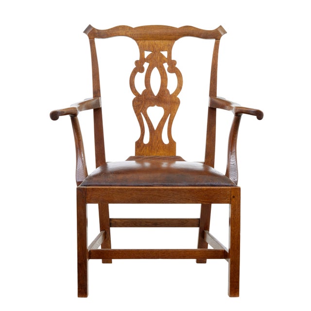 Mid 19th Century shepherds crook oak armchair circa 1840, made from solid oak. Fantastic chair with the proportions that...