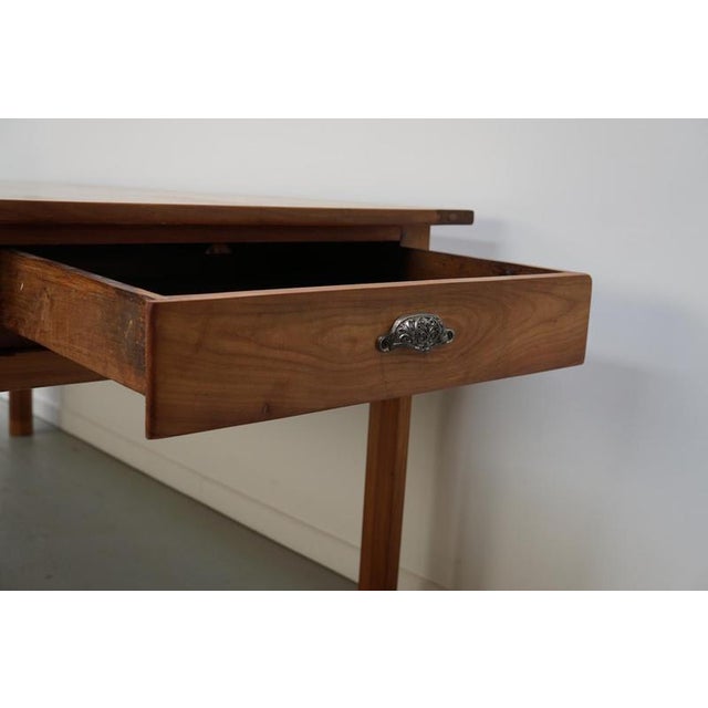 Antique 19th Century French Cherry Farmhouse Dining Table For Sale - Image 4 of 18