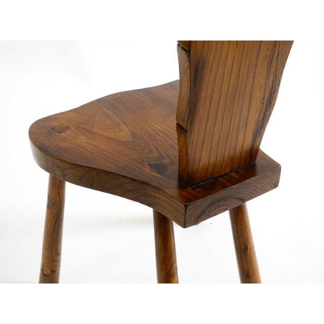 Spanish Wooden Chair with Ornate Backrest, 1960s For Sale - Image 10 of 18