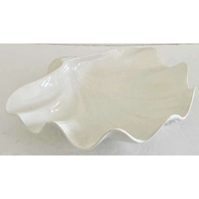 Faux Shell Ceramic Bowl For Sale - Image 10 of 13