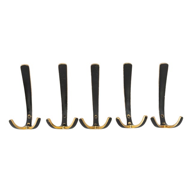 Austrian Wall Hooks from Hertha Baller, 1950s, Set of 5 For Sale