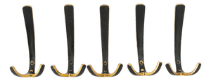 Austrian Wall Hooks from Hertha Baller, 1950s, Set of 5