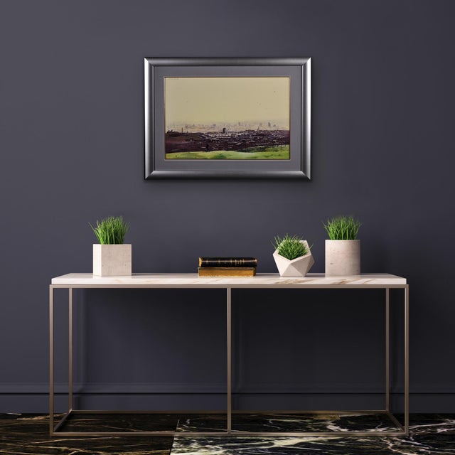 Robert Littleford, Oldham from the Surrounding Hills, 1984, Watercolour For Sale - Image 15 of 18