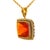 Gia Certified 20.61 Carat Orange Opal 18k Gold Diamond Pendant Necklace For Sale In Miami - Image 6 of 12