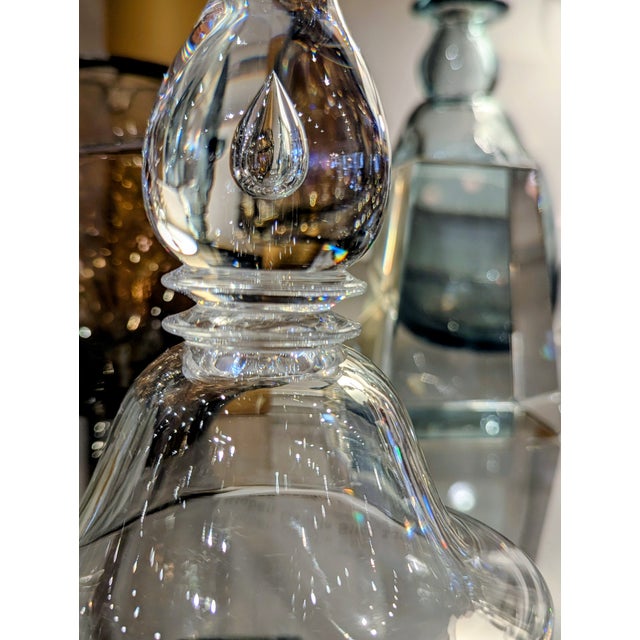 Mid 20th Century Steuben Crystal Baluster Candlestick With Air-Trap Detail For Sale - Image 5 of 15