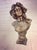 Vintage Art Nouveau Bust of Young Woman, 1960 For Sale - Image 3 of 17