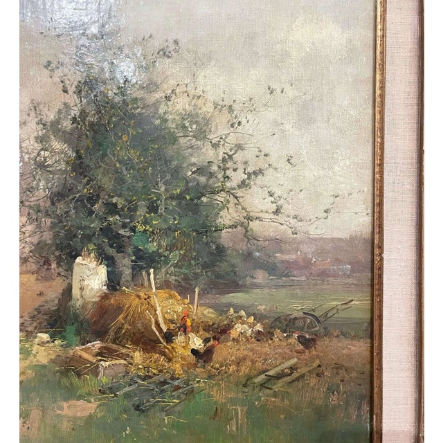 Late 19th Century 19th Century French Village Landscape Oil Painting by Eugène Galien-Laloue For Sale - Image 5 of 14