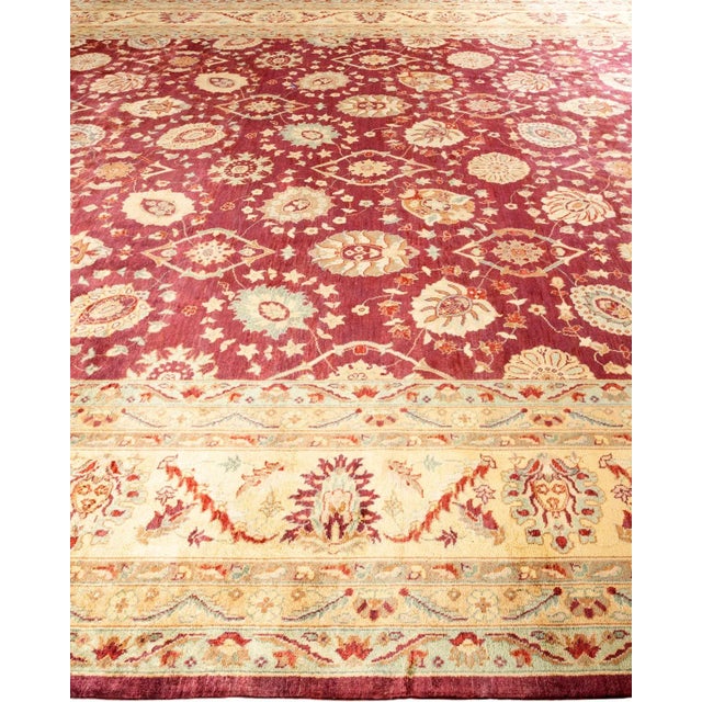 Solo Rugs Eclectic, One-of-a-Kind Hand-Knotted Area Rug - Red, 11' 8" x 18' 2" For Sale - Image 4 of 8