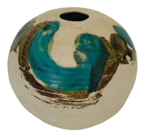 Art Pottery Vase Vessel 1970's Mid Century Modern