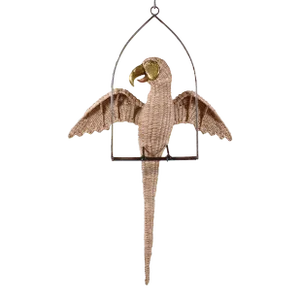 Winged Parrot on Swing by Mario Lopez Torres