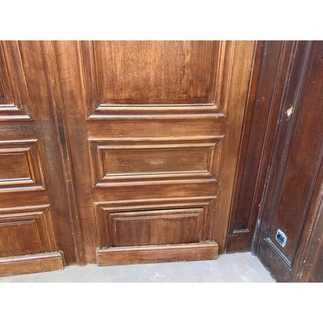 19th Century Louis XV Carved Oak Paneling Element For Sale - Image 4 of 12