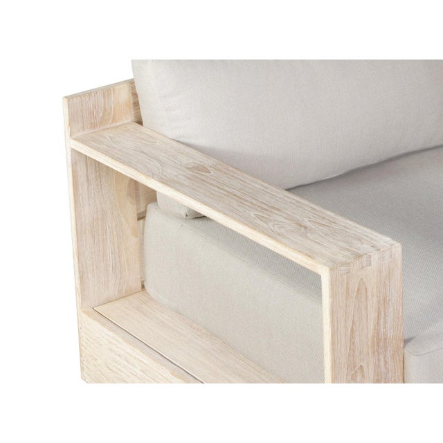 Wood Imperial Grove Outdoor Solid Teak Wood, Natural Look Revolving Chair For Sale - Image 7 of 11