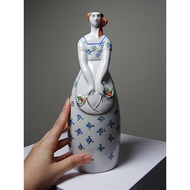Antique Porcelain Bottle by Michelaud for Robj Paris, 1920s For Sale - Image 4 of 12