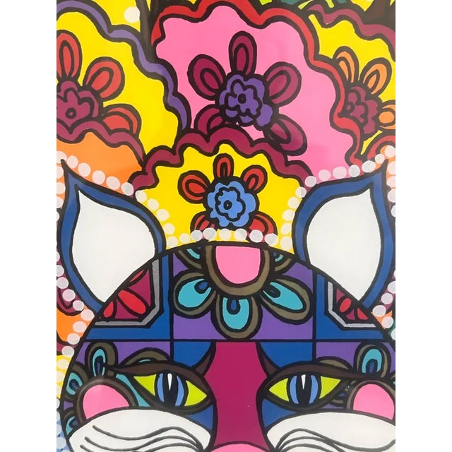 Mara Lynn Abboud Calico Cats Screenprint Artist Proof , Signed & Framed 1990's For Sale - Image 11 of 18