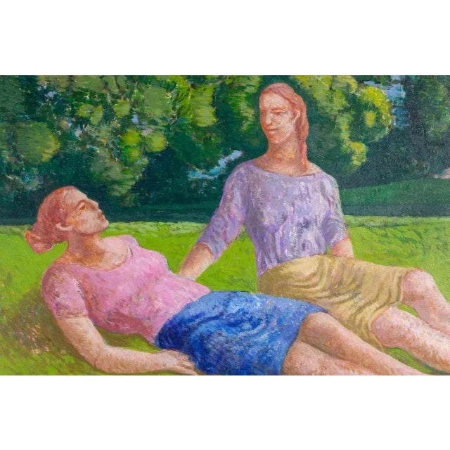 Oil on wooden panel realized by Alessio Paternesi (1937-2023). Hand signed. Very good condition. This piece is attributed...