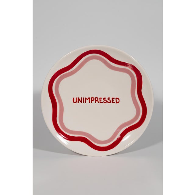 Talk of the Table Artisanal Plate Set- 2 Pieces For Sale - Image 6 of 11