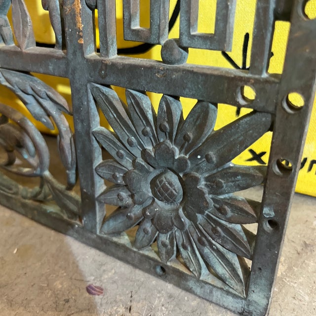 Late 19th Century Pair of 19th Century Antique Decorative Bronze Panels For Sale - Image 5 of 12