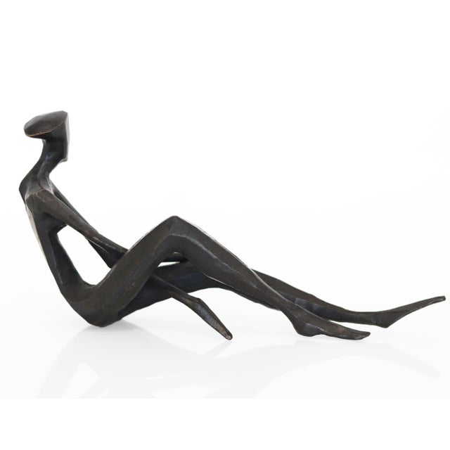 Metal Josie - Elegant Figurative Bronze Sculpture Original Artwork by Nando Kallweit For Sale - Image 7 of 10