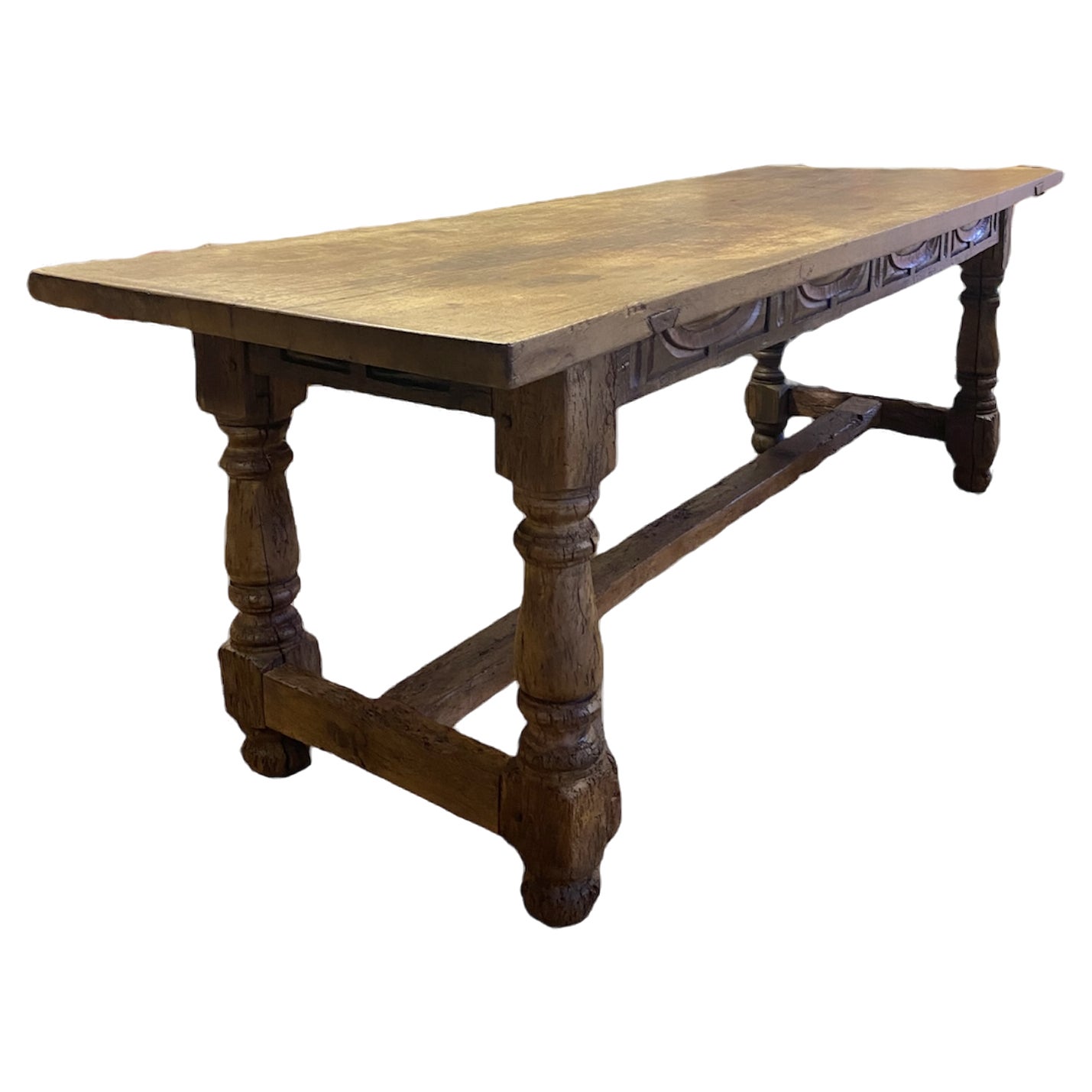 Antique Refectory Table in Oak | Chairish