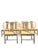 Vintage Henredon Asian Style Faux Goatskin Laquer Dining Chairs 6 2 captain 5 regular dining chairs in wood and Cain...