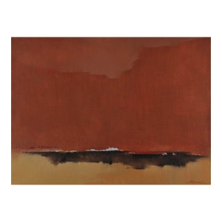Original Southwestern Oil Painting-Signed-Baranet-1982 For Sale