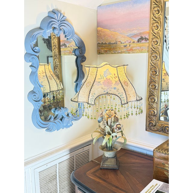 1960s Rare Italian Tole Lamp For Sale In San Diego - Image 6 of 13