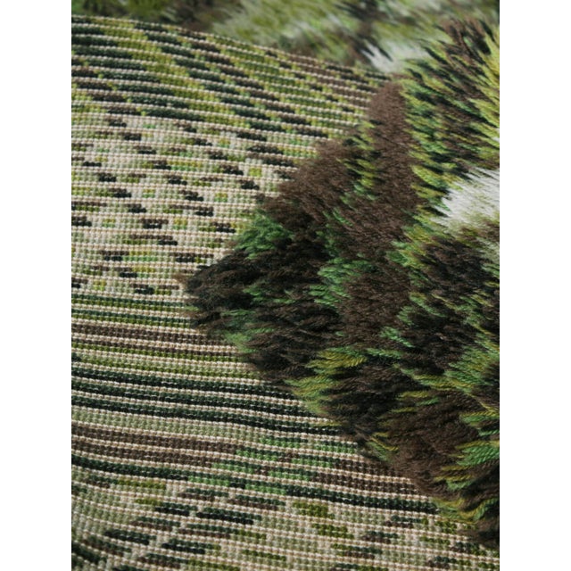 Kolmården Pure Wool Rya Rug by Marianne Richter, 1950 For Sale - Image 3 of 5