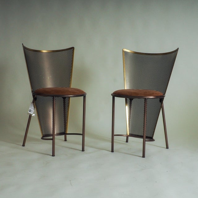 Vintage Sevilla Expo 92 Chairs by Frans Van Praet for Belgochrom, 1992, Set of 2 For Sale - Image 14 of 15