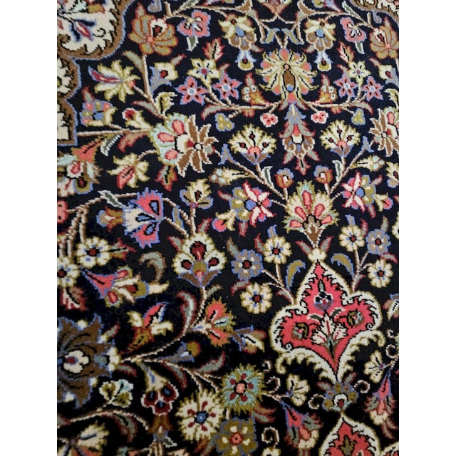 Vintage Hand-Knotted Qum Kurk Rug, 1980s For Sale - Image 12 of 13