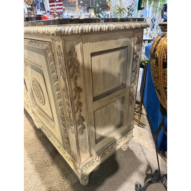 Hooker Furniture Hooker Furniture Marble Top Console Table For Sale - Image 4 of 7