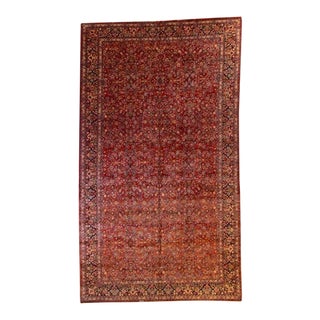 1950's Vintage Persian Kazvin Palace Rug For Sale