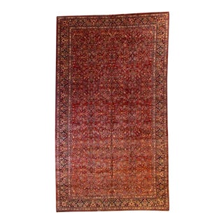 1950's Vintage Persian Kazvin Palace Rug For Sale