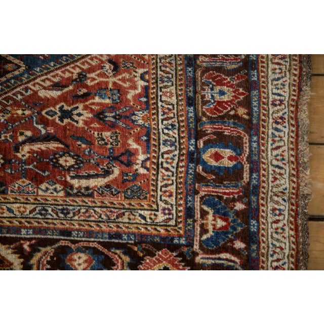 Antique Fine Qashqai Rug - 4'7" X 7'8" For Sale - Image 9 of 11