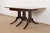 Drexel Regency Carved Mahogany Drop-Leaf Triple Pedestal Extension Dining Table, Newly Refinished For Sale - Image 14 of 17