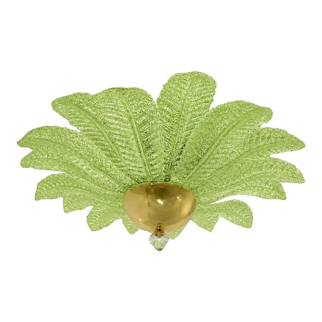 Green Murano Glass Flush Mount by Simoeng for Simoeng For Sale - Image 6 of 7