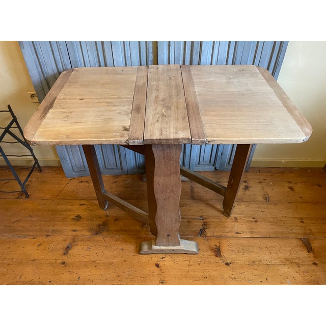 French Wine Tasting Folding Side Table in Beech, 1890s For Sale - Image 16 of 16