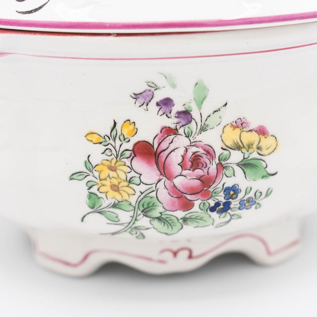 Antique French Soup Tureen from Lunéville, Early 20th Century For Sale - Image 12 of 18